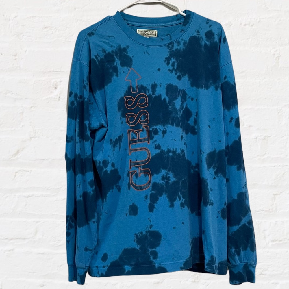 Vintage Guess Tye-Dye Long Sleeve T-Shirt Men’s Sz‎ Large